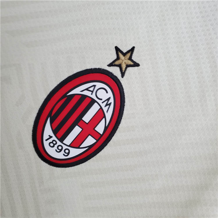 AC Milan 21-22 Away Yellow Soccer Jersey Football Shirt - Click Image to Close